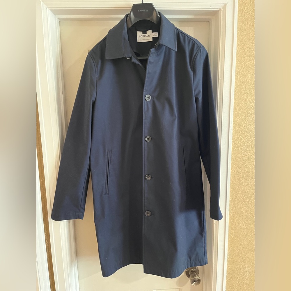 Small Topman Navy Trench Coat